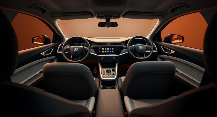 Detailed Interior Images of Skoda Kylaq Base Variant