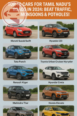 Top 10 Cars for Tamil Nadu’s Roads in 2024: Beat Traffic, Monsoons & Potholes!