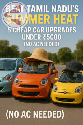 Beat Tamil Nadu’s Summer Heat: 5 Cheap Car Upgrades Under ₹5000 (No AC Needed!)